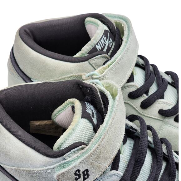 Nike Sea Crystal SB Dunk Mid Sneakers Green 314383-301 US 10.5 EU 44.5 2008 - Picture 7 of 9